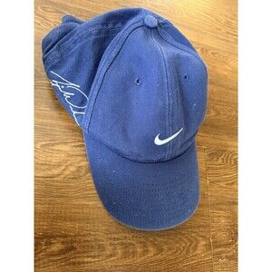 VTG Nike Buick Golf Tiger Woods Autograph Hat Adjustable Embroidered Corduroy